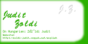 judit zoldi business card